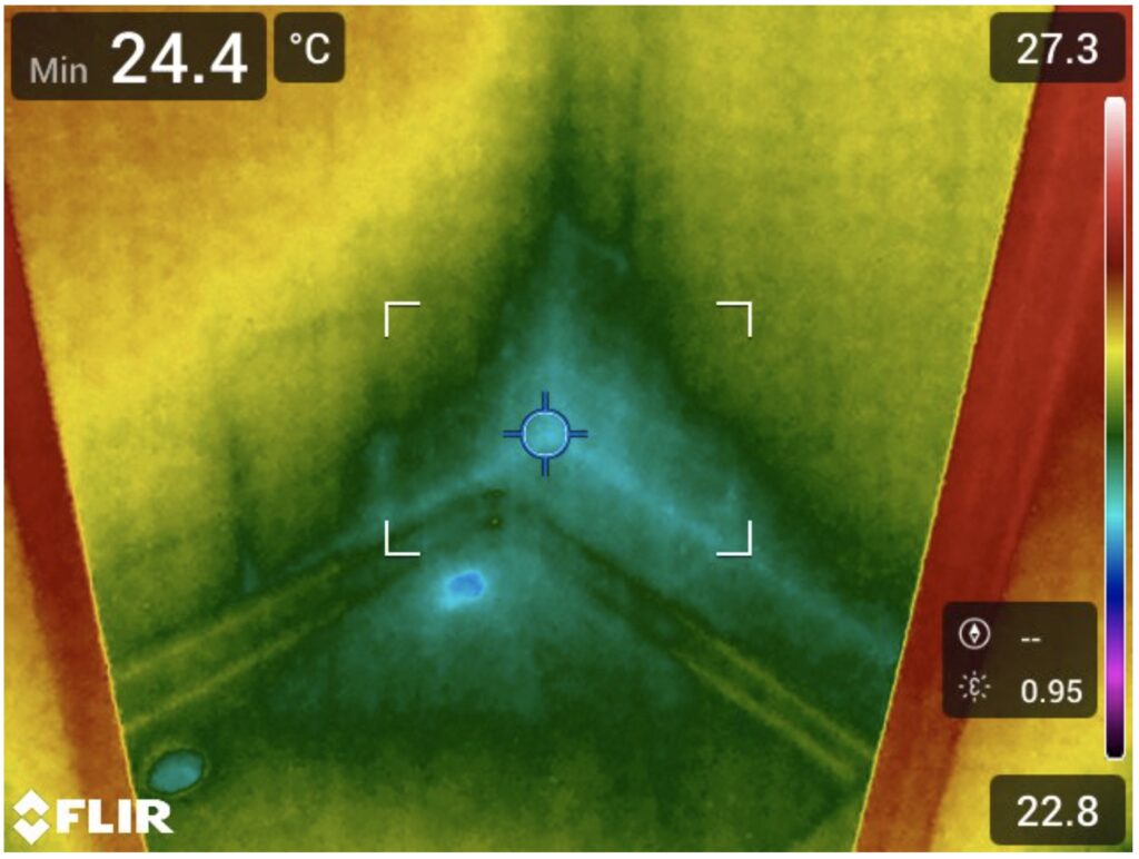 Ricerca e individuazione infiltrazione d’acqua in una cabina doccia