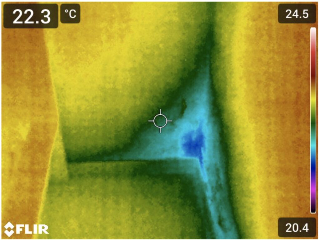 Ricerca origine ed estensione infiltrazione d’acqua